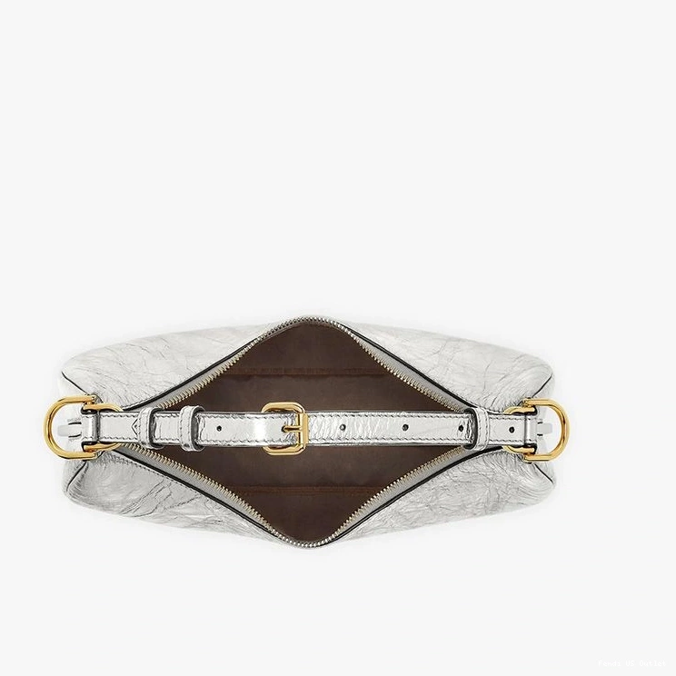 Cheap HOT Hobo Small Calf Fendi Fendigraphy Silver In Leather Bag 0707